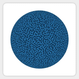 Turing Pattern Sphere (Blue) Magnet